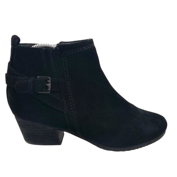 Blondo Womens 8 Idra Black Suede Side Zip Ankle Booties - Picture 5 of 11